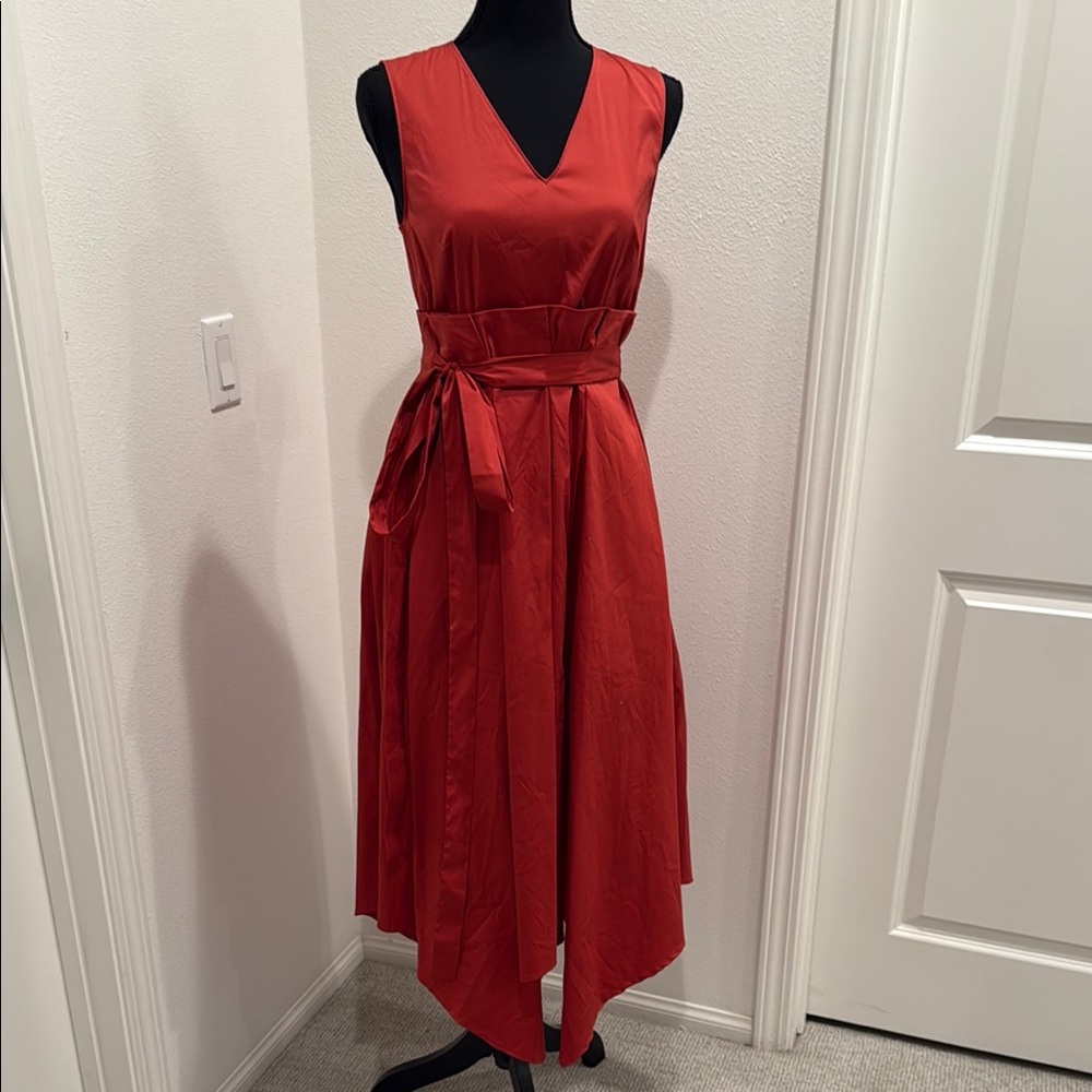 Happen Red Sleeveless Dress